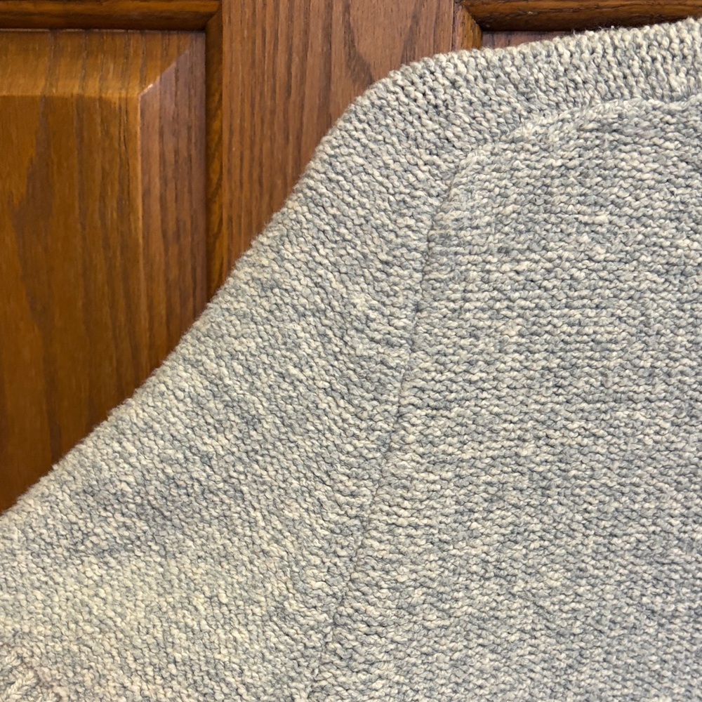 Abercrombie & Fitch Gray & White Cotton Blend Sweater Small Normcore Cottagecore - Picture 4 of 13